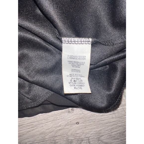 Soprano kids black dress with white flowers - Picture 5 of 9